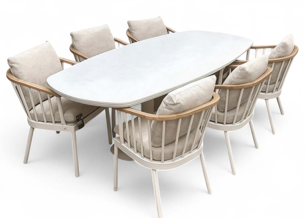 Apple Bee Condor/Melville Dining Tuinset 220 cm - 7 Delig