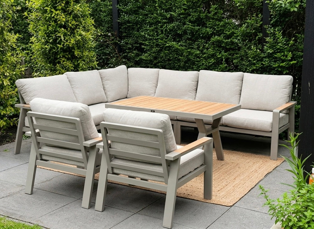 Belito Lotte Tafel - 138 x 80 cm - Taupe - Hoog