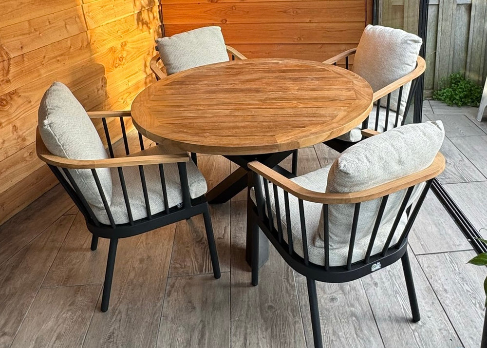 Belito Saar Teakhouten ronde diningtafel 120 cm