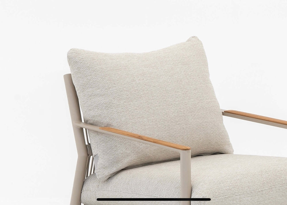 Aluminium Hoek Loungeset - Taupe Frame - Belito Julia - 5-delig + Stoel