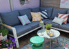 Aluminium Loungeset Hoekbank - Wit Frame - 6-Persoons - Belito Lotte