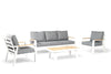 Aluminium Stoel-Bank Loungeset - Wit - Belito Birmingham