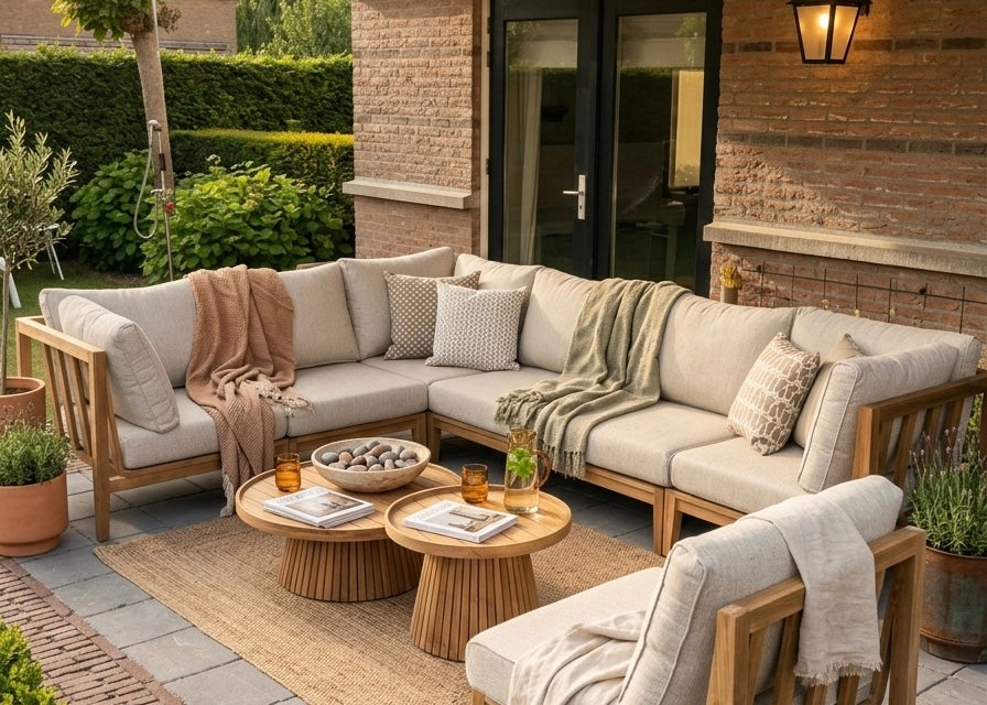 Belito Daan XL Loungeset | Teakhout | 245x320 cm | Nr. 2 Rechts