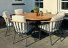 Apple Bee Condor 160cm dining rond tuinset 7-delig
