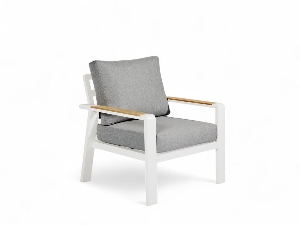 Aluminium Stoel-Bank Loungeset - Wit - Belito Birmingham