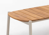 Belito Julia Loungeset 4-delig | 258 x 258 cm | Taupe Rope & Aluminium | Met Teak Koffietafel