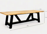 Belito Thijs dining tuintafel 260x100cm showroommodel met kleine schade aan blad