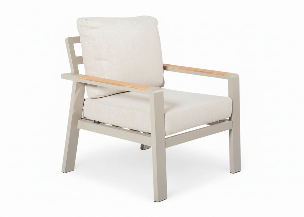 Belito Birmingham Aluminium Lounge Tuinstoel Taupe