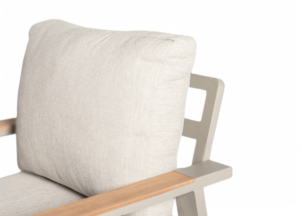 Belito Birmingham Aluminium Lounge Tuinstoel Taupe