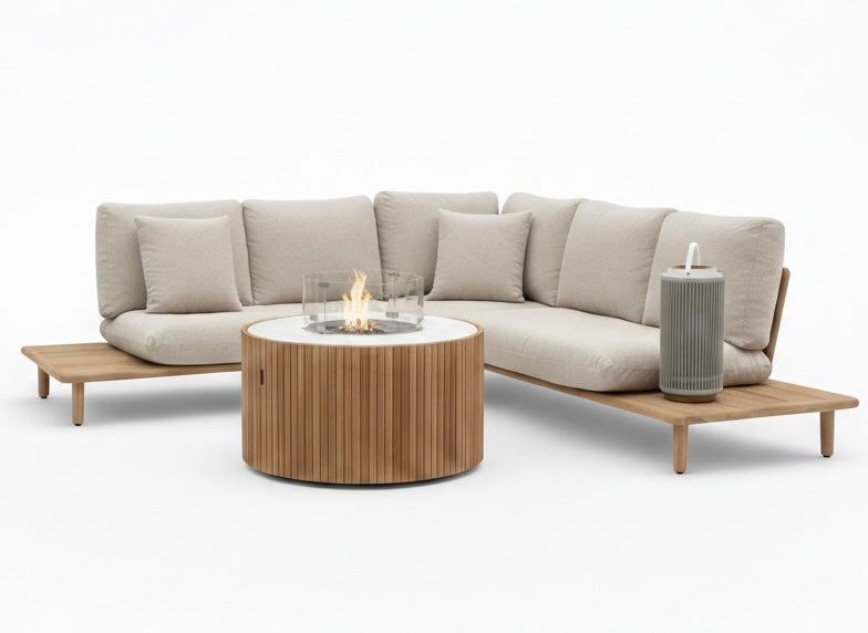 Apple Bee Sling Teak Loungeset 260x260 cm – Incl Tafel – BEE WETT® - nr.3