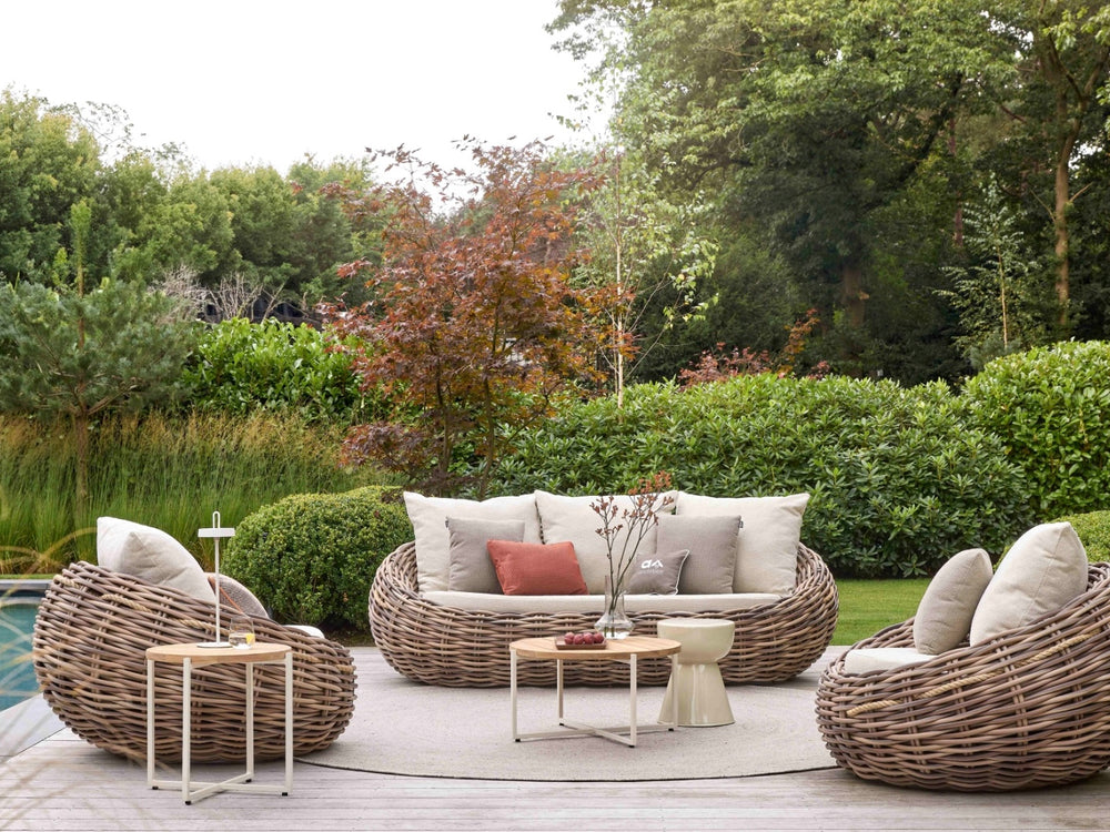 Apple Bee Cocoon Loungeset 5-delig | Bank, 2 Stoelen & Condor Tafelset | Biculair® Rope