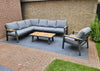 Aluminium loungeset Antraciet 