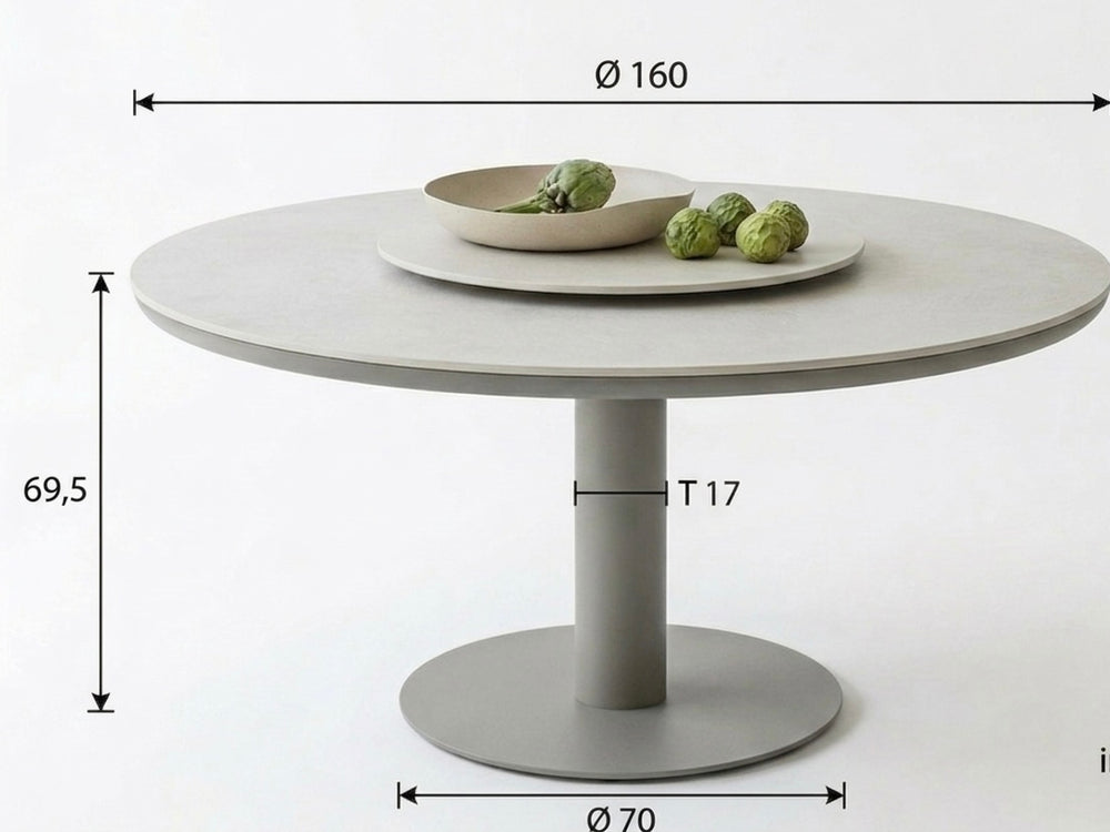 Apple Bee Bora Bora Low Dining Tuinset 7-delig - Taupe