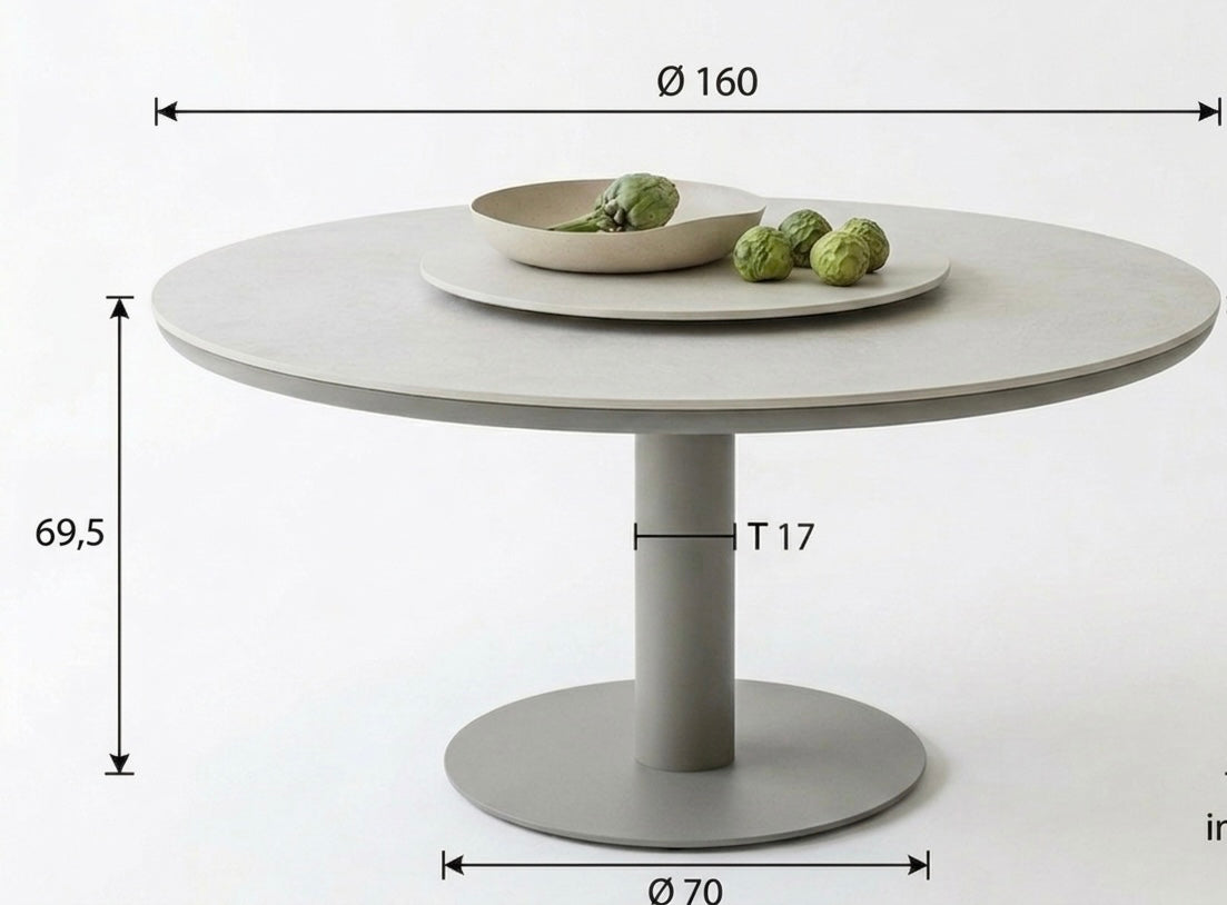Apple Bee Bora Bora Low Dining Tuinset 7-delig - Taupe