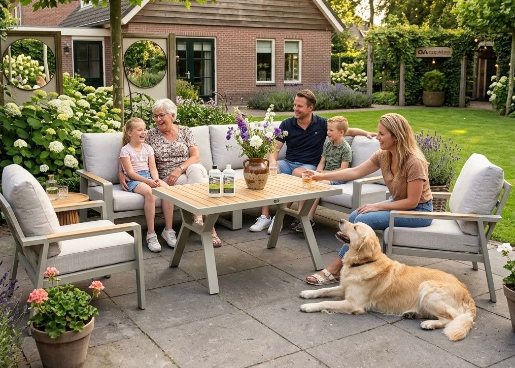 Belito Lotte Loungeset Hoekbank Nr.2 | Taupe Aluminium | 288 x 220 cm | 6-7 Personen