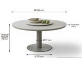 Apple Bee Bora Bora Tuinset 7-delig | Taupe | 6 Personen | Rope