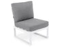Lotte lounge midden element aluminium wit
