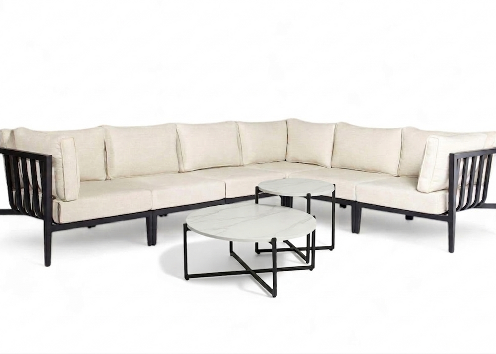 Belito Daan XL Loungeset | Aluminium | 320x245 cm | Nr. 8 | Stone