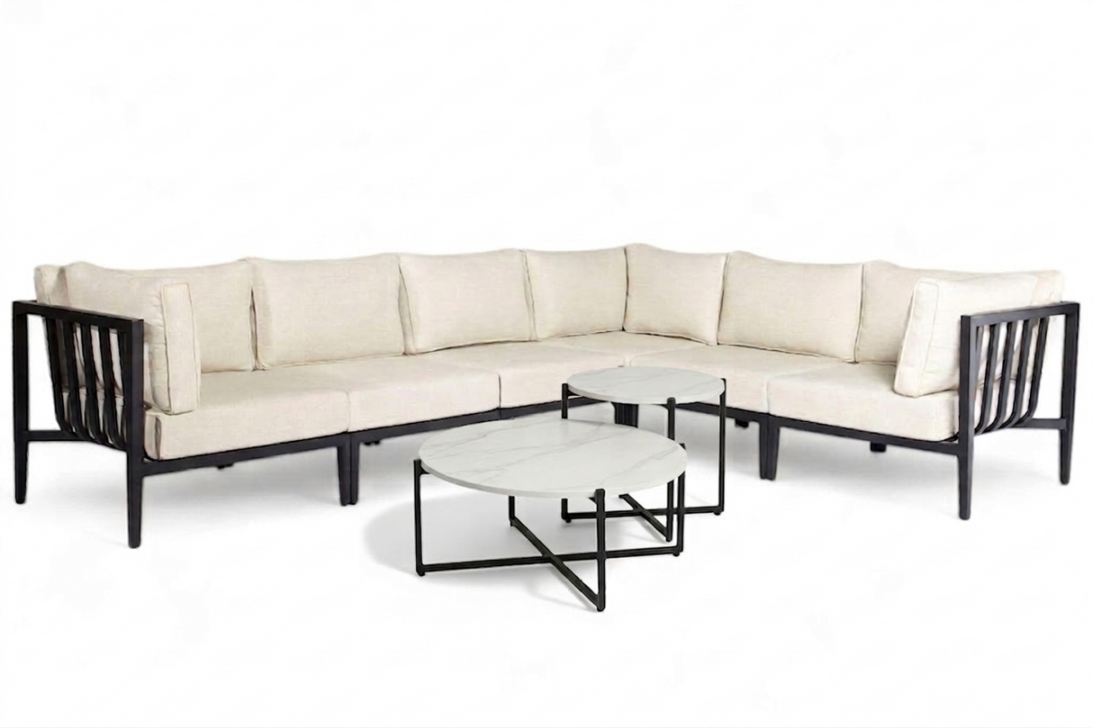 Belito Daan XL Loungeset | Aluminium | 320x245 cm | Nr. 8 | Stone