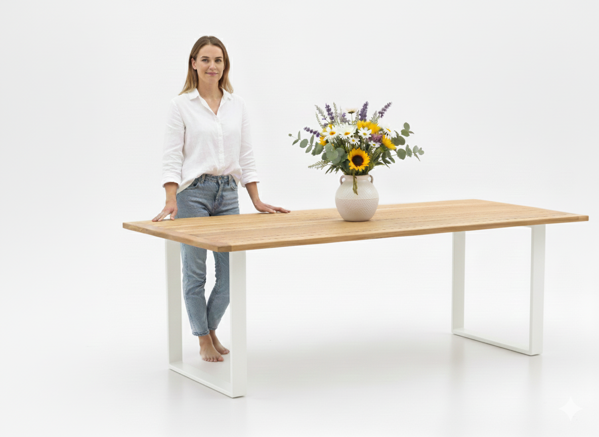 Apple Bee Condor Oyster 240cm dining tuinset 7-delig