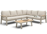 Belito Lotte Loungeset Hoekbank Nr. 1 | Taupe Aluminium | 288 x 220 cm | 6-persoons