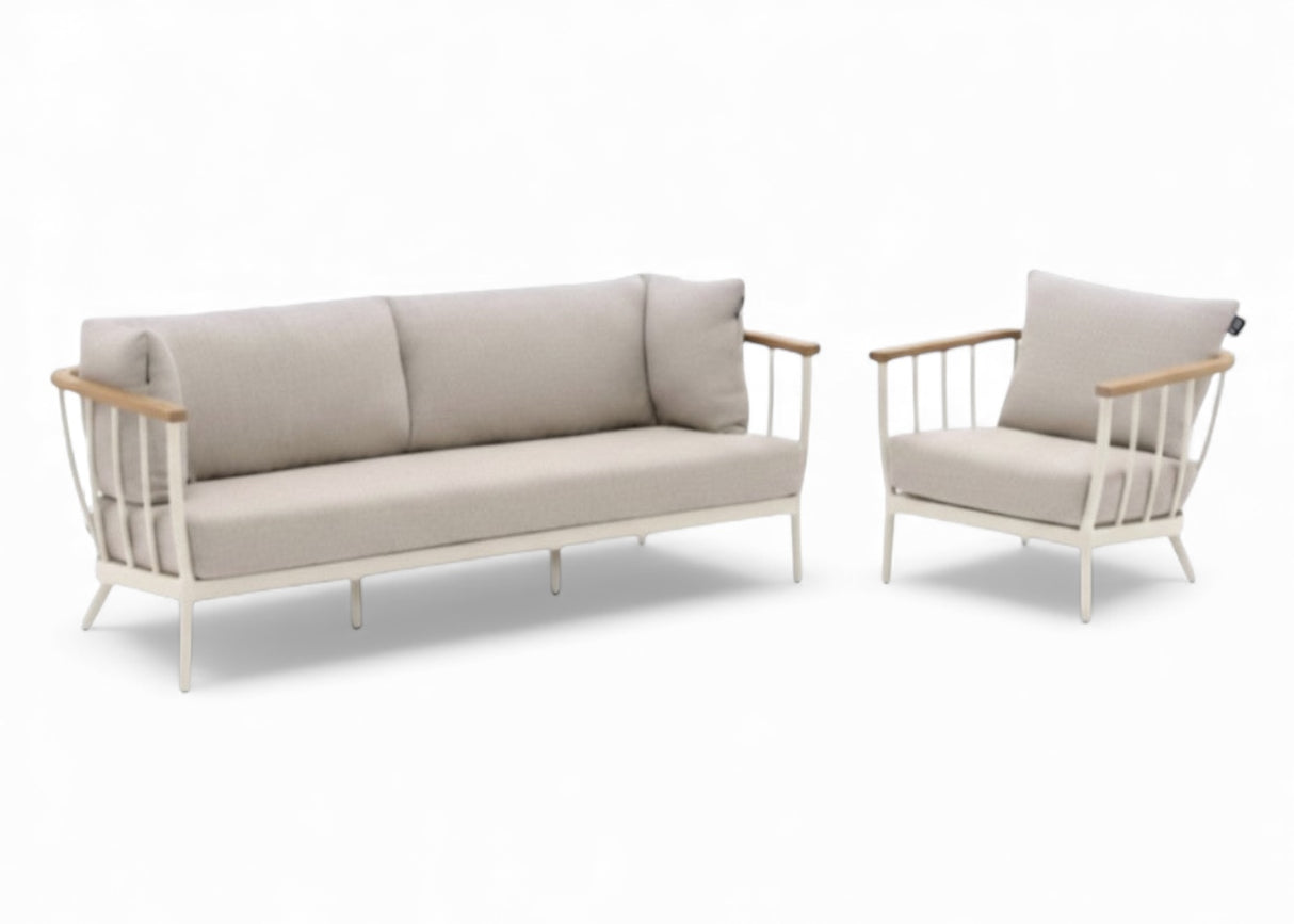 Apple Bee Condor loungeset 2-delig Nr. 2 Oyster