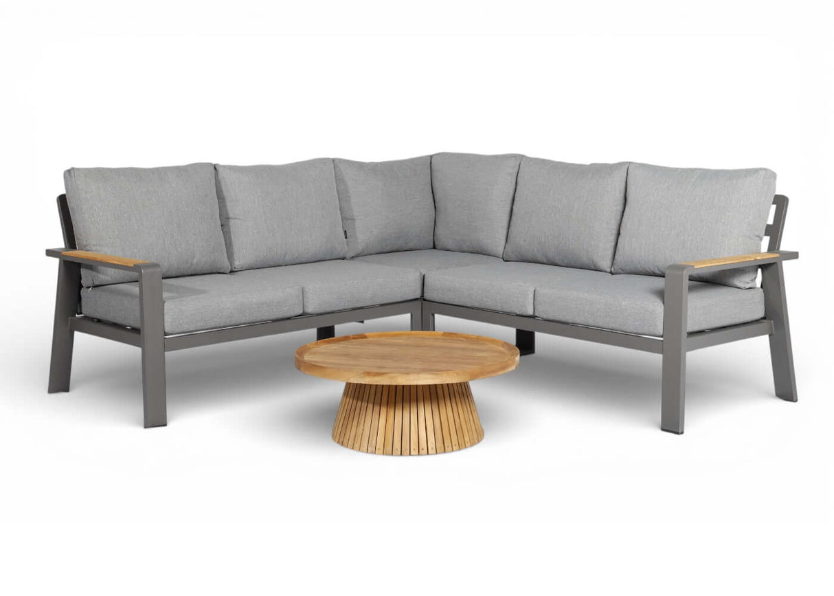 Belito Lotte Loungeset Hoekbank Nr. 8 | Antraciet Aluminium | 220 x 220 cm | 5-persoons