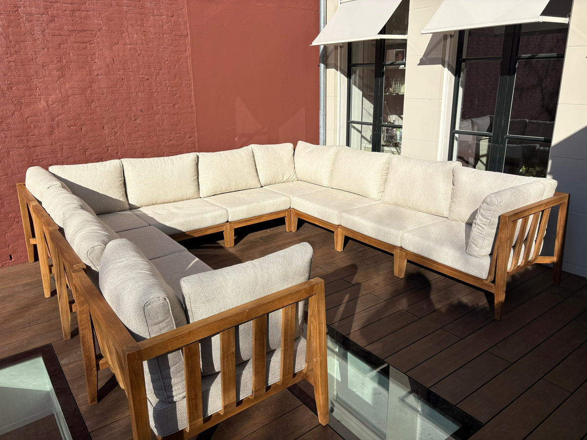 Belito Daan XL U Vorm Loungeset Nr. 14 | Teakhout | 320 x 320 x 320 cm
