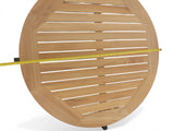 Belito Ouddorp Lounge Koffietafel | Ø 76 cm | H: 30 cm | Naturel Teak