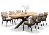 Apple Bee Condor Dining Tuinset 240 x 120 cm Ovaal | Aluminium Onderstel