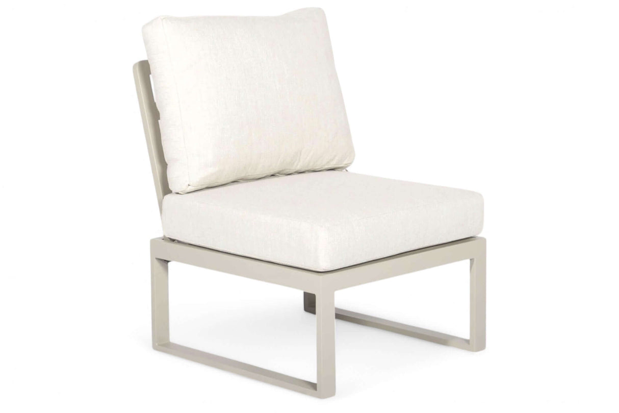 Lotte lounge midden element aluminium taupe