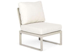 Lotte lounge midden element aluminium taupe