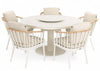 Apple Bee Condor dining tuinset 6-delig Oyster - Ø140cm