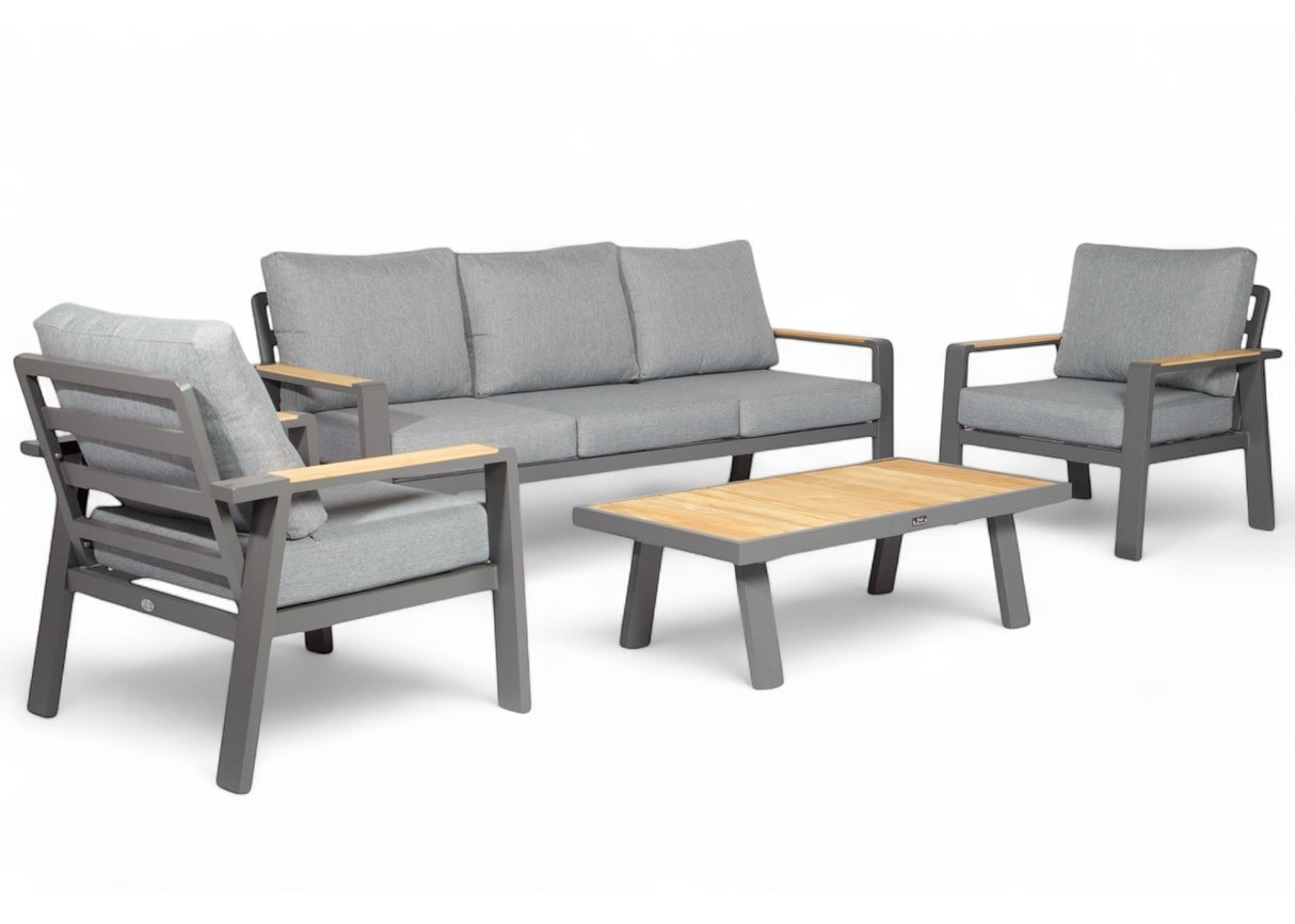 Aluminium Stoel-Bank Loungeset - Antraciet - Belito Birmingham