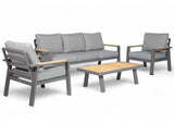 Aluminium Stoel-Bank Loungeset - Antraciet - Belito Birmingham