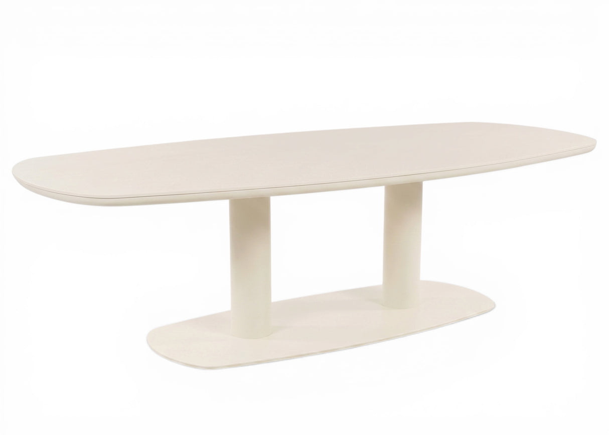 Apple Bee Melville Tuintafel Oyster – 280x110 cm – Ovale Voet – 10 Pers - Kleine schade