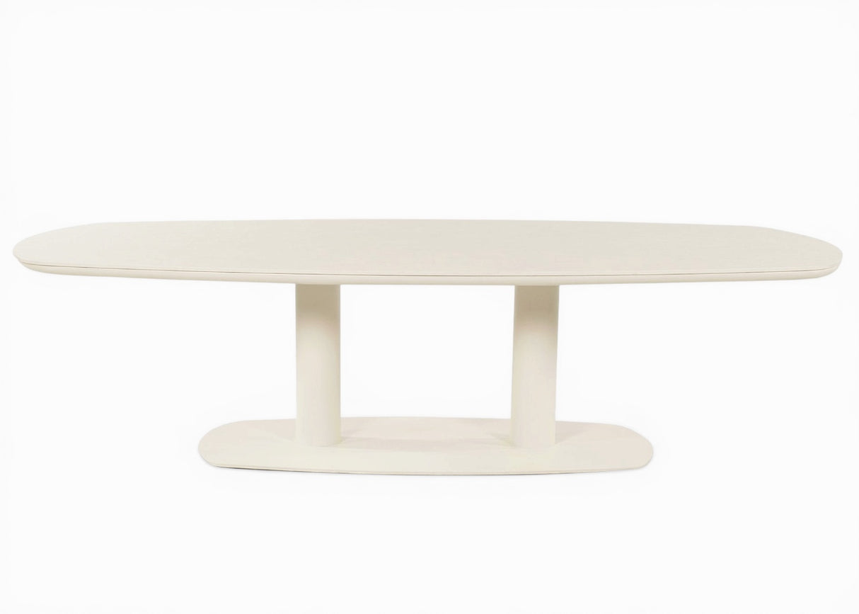 Apple Bee Melville Tuintafel Oyster – 280x110 cm – Ovale Voet – 10 Pers - Kleine schade