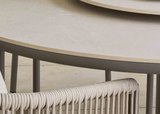 Apple Bee Bora Bora | Zanzibar Low Dining set | Sintered Stone 220cm | 5 Delig