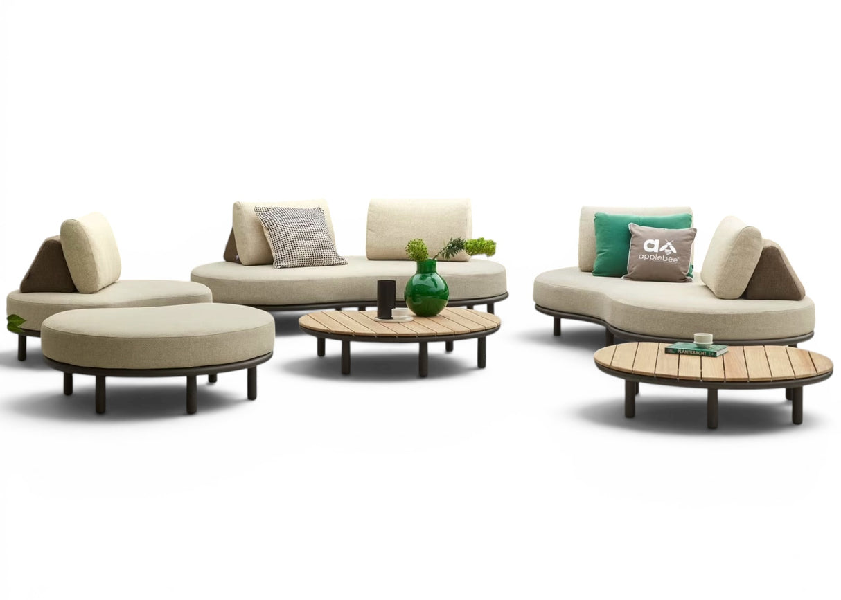 Apple Bee Moon Island Loungeset Nr. 1 | XL 410x400 cm | Bronze | 5-delig