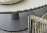 Apple Bee Melville Low Dining Tafel Ø160 cm | Grey Sintered Stone