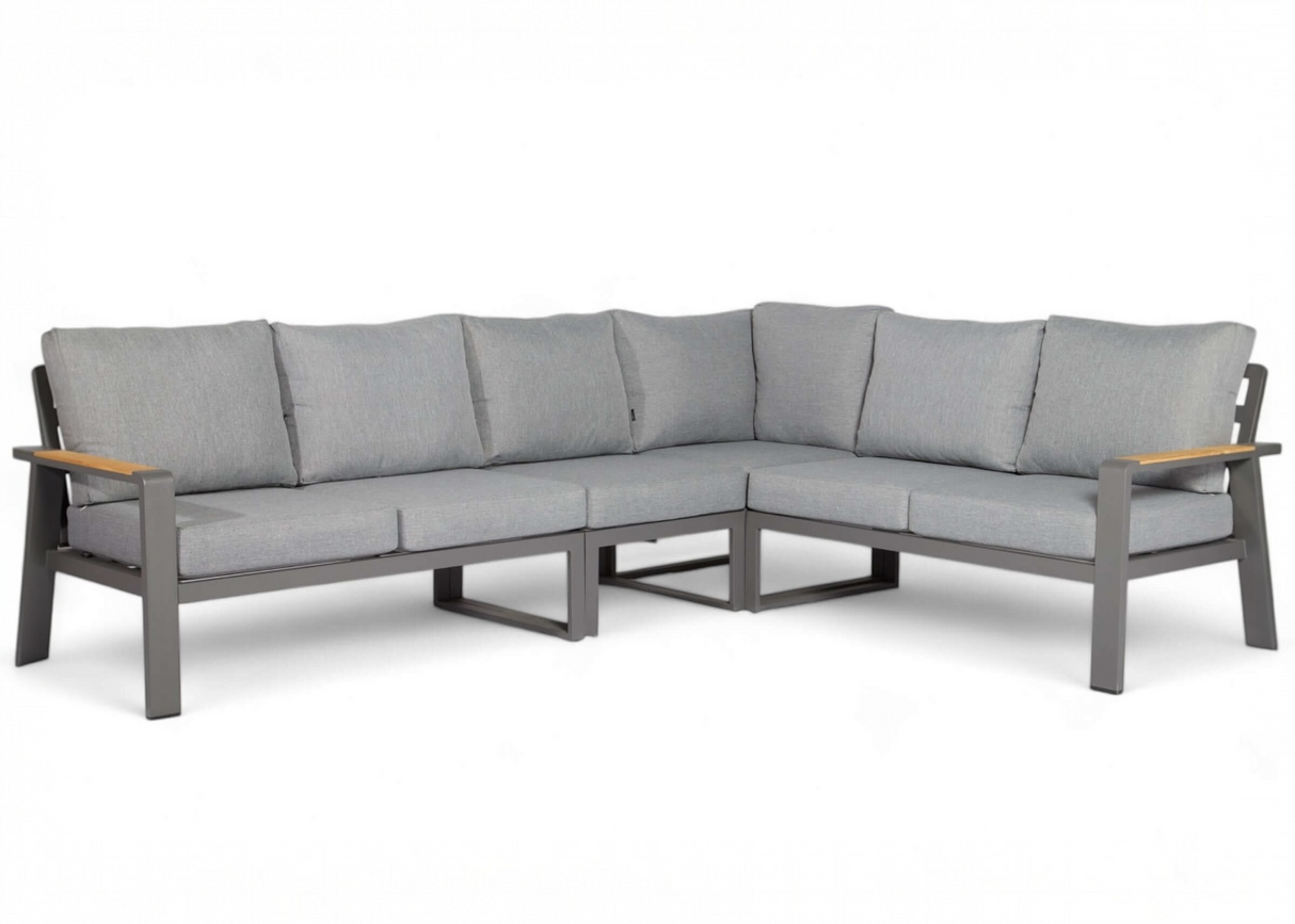 Aluminium Loungeset Hoekbank - Antraciet Frame - Belito Lotte - 4 -delig