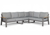 Aluminium Loungeset Hoekbank - Antraciet Frame - Belito Lotte - 4 -delig