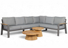 Aluminium Loungeset Hoekbank - Antraciet Frame - 6 delig - Belito Lotte