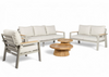 Aluminium Stoel-Bank Loungeset - Taupe - Belito Birmingham - 5 -delig
