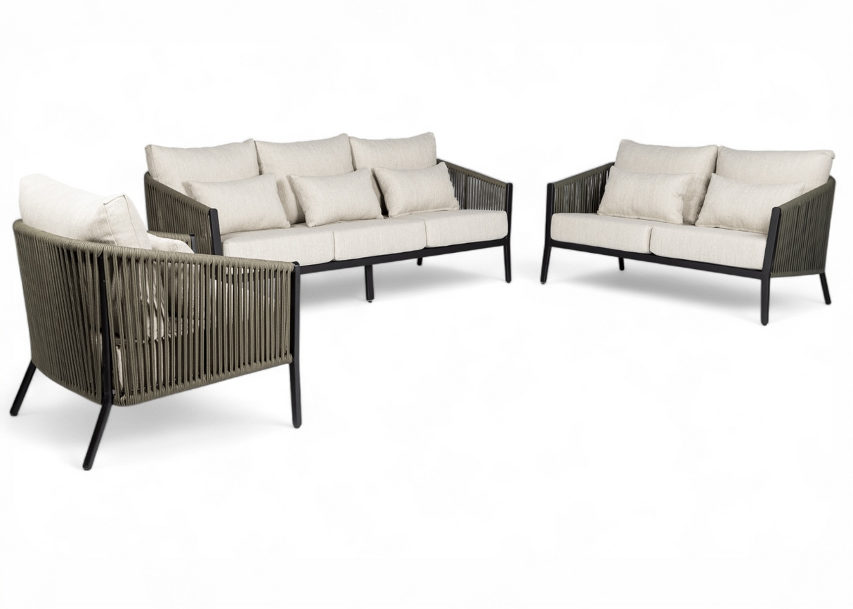 Belito® Ouddorp Loungeset - All-Weather - Army green - 3-delig- Nr.7