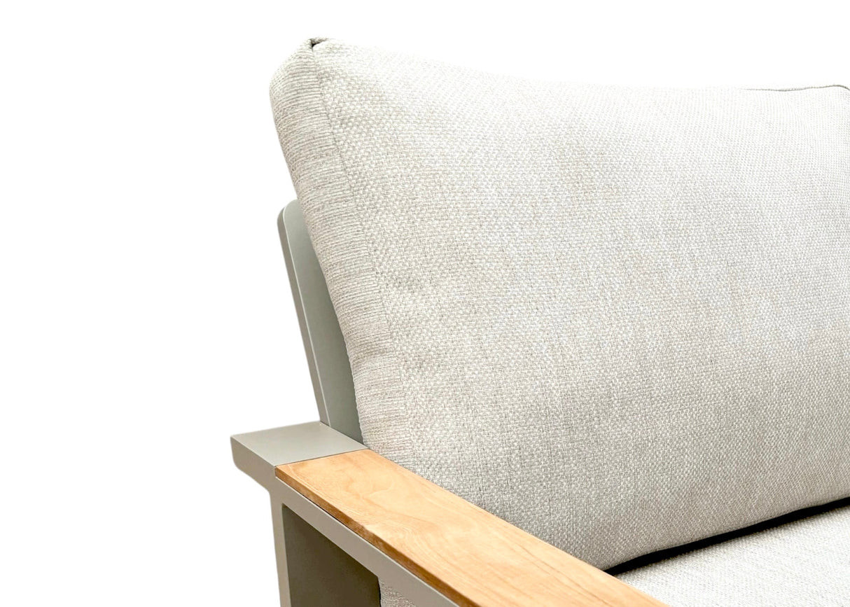 Aluminium Loungeset Hoekbank - Taupe Frame - 3 delig - Belito Lotte