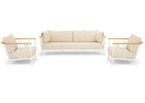 Apple Bee Condor loungeset 3-delig Nr. 2 Oyster