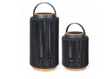 Valentino sfeerlamp tuin solar - aluminium - teakhout - antraciet - set