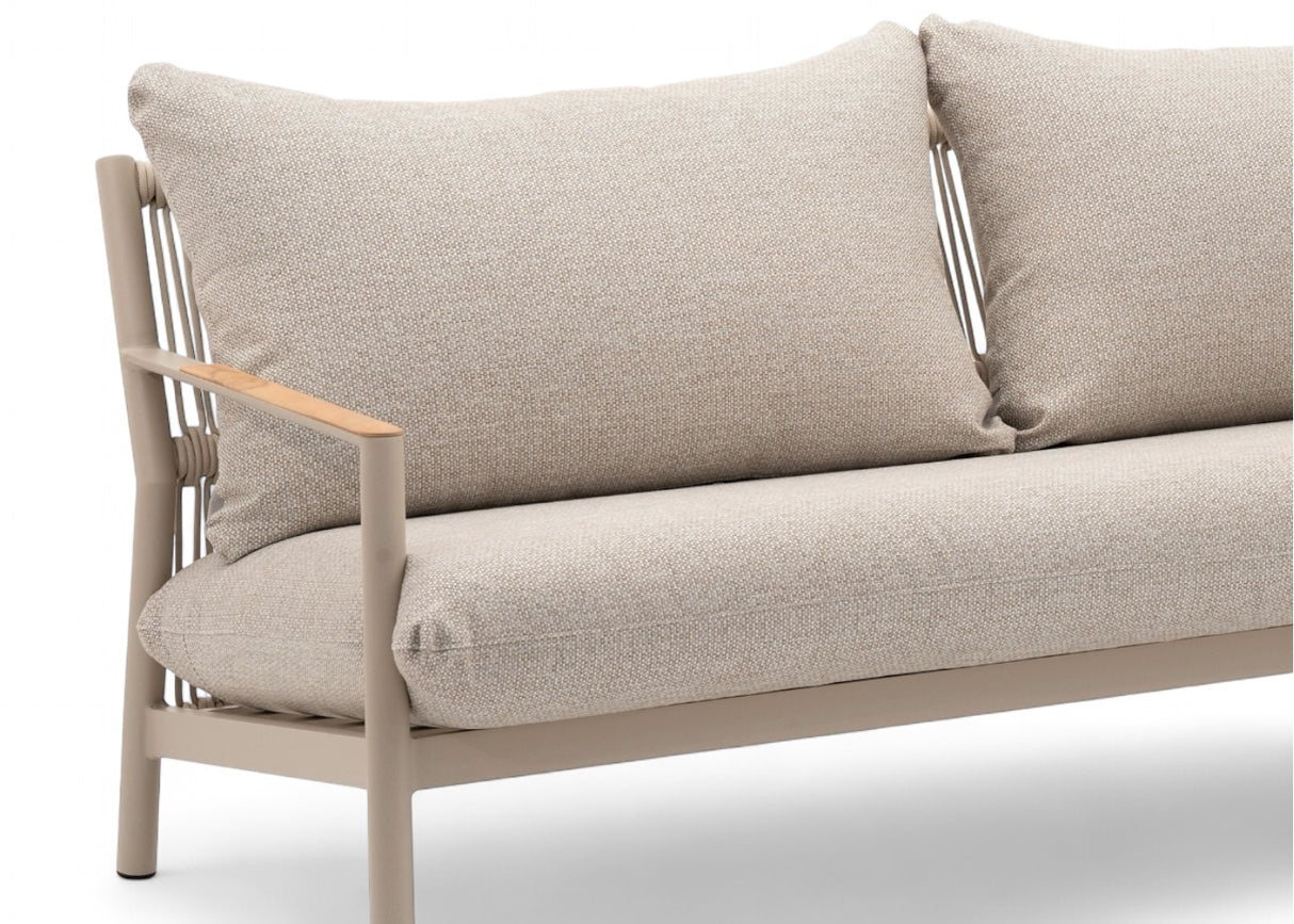 Aluminium Hoek Loungeset - Taupe Frame - Belito Julia - 3-delig - 260 x 260 cm