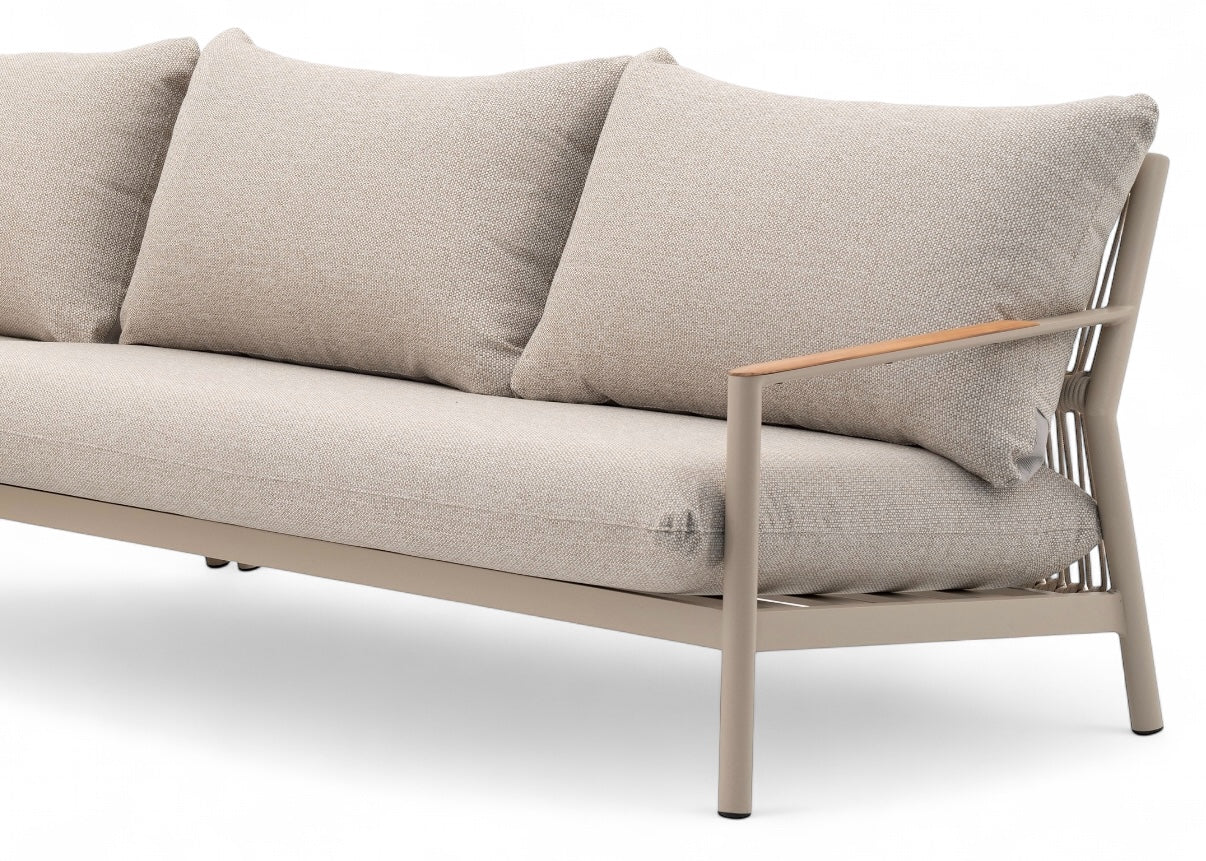 Aluminium Hoek Loungeset - Taupe Frame - Belito Julia - 3-delig - 260 x 260 cm